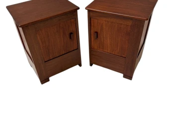 Art Deco Modernist Nightstands by J.A. Muntendam for L.O.V. Oosterbeek, 1920s 2